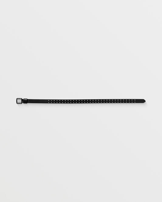 Two Spike Leather Belt