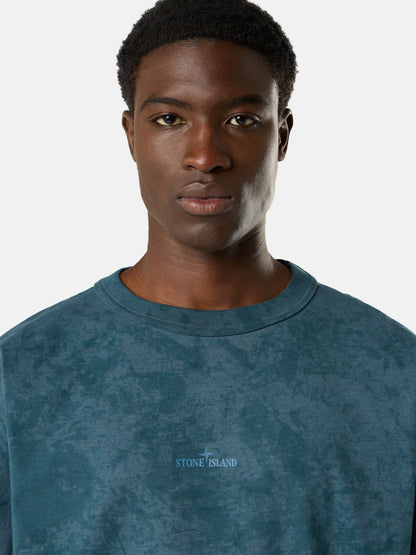 2100024 COMBED ORGANIC COTTON JERSEY 'PAINTBALL' TREATMENT