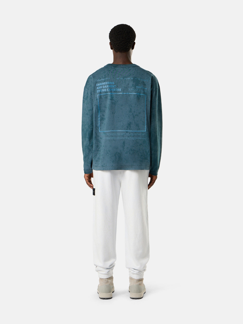 2100024 COMBED ORGANIC COTTON JERSEY 'PAINTBALL' TREATMENT