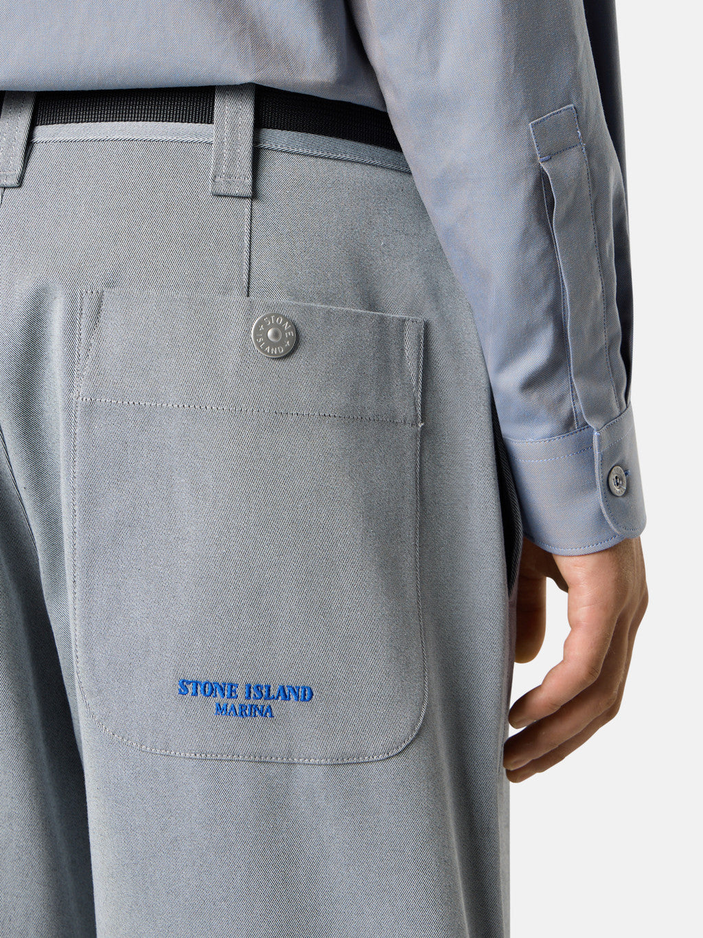 3100015 STRETCH GABARDINE_STONE ISLAND MARINA