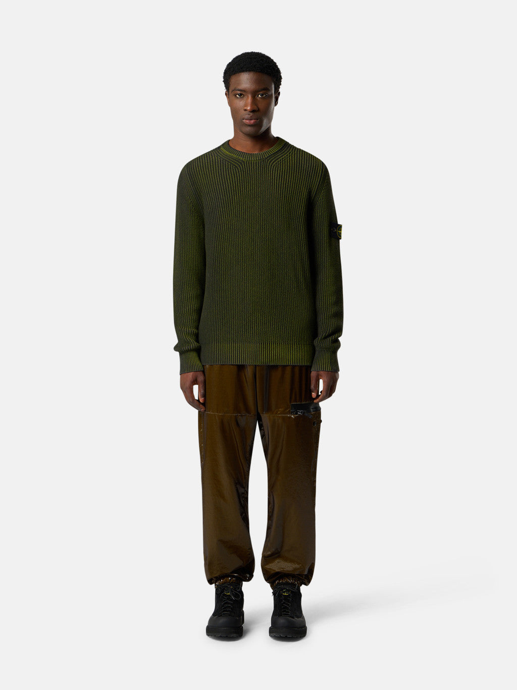 5100016 FISHERMAN'S RIB ORGANIC COTTON WITH TWO-COLOUR SPRAY