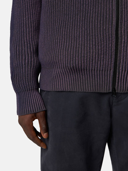 5100017 FISHERMAN'S RIB ORGANIC COTTON WITH TWO-COLOUR SPRAY