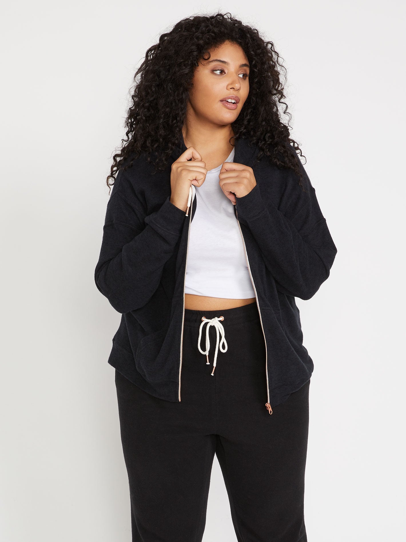 Lived In Lounge Plus Size Zip Up