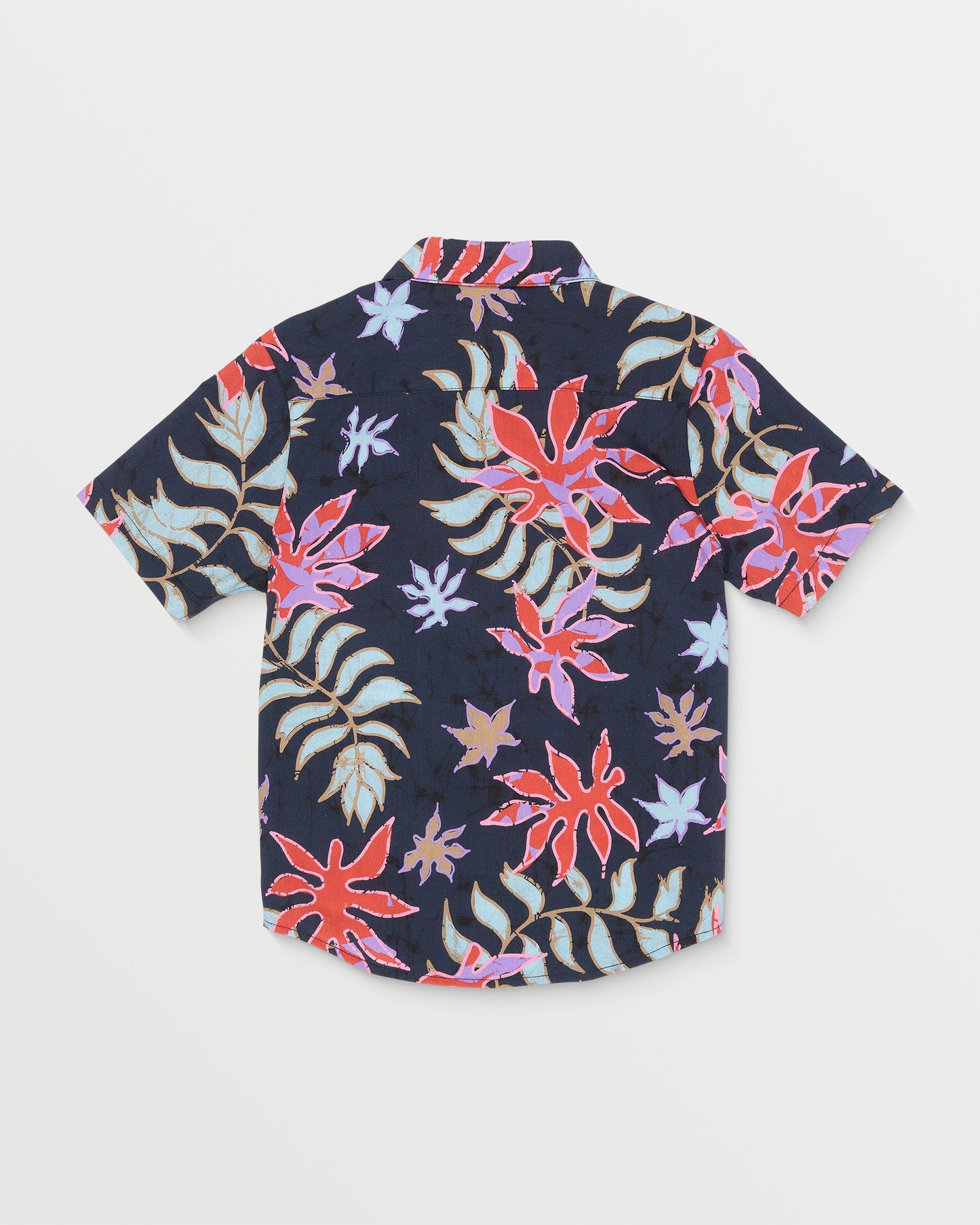 Little Boys Floral Motion Short Sleeve Shirt