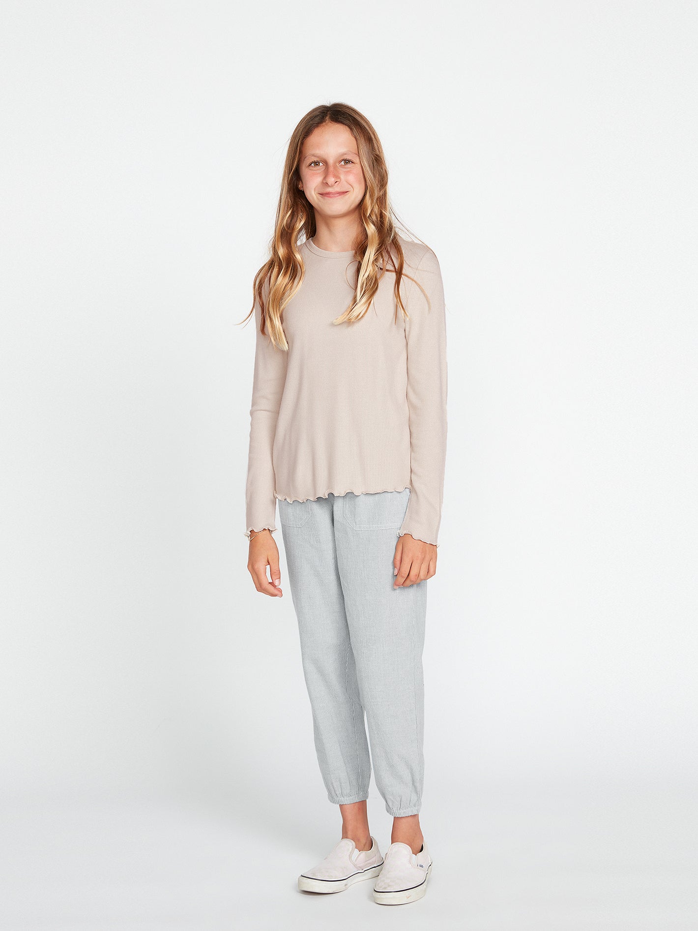 Girls Lived In Lounge Thermal Long Sleeve Top