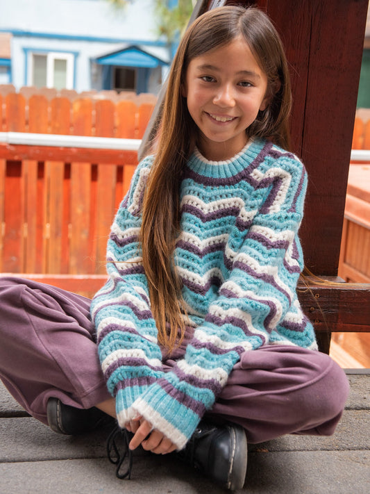 Girls Zigzy Zagzy Sweater