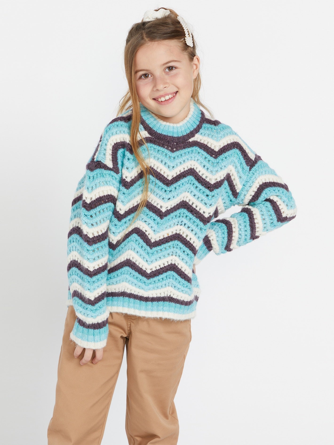 Girls Zigzy Zagzy Sweater