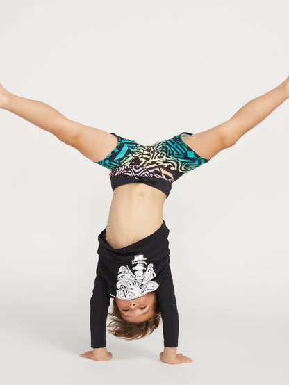 Little Boys Skeleton Long Sleeve Rashguard