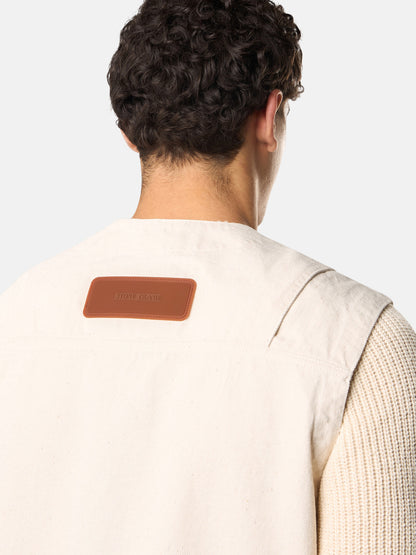 G100012 NATURAL COTTON GABARDINE_STONE ISLAND RAW BEAUTY