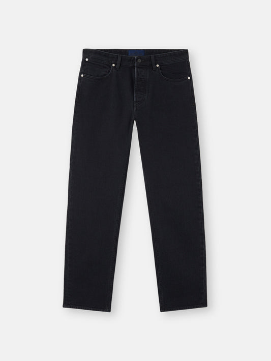 J100007 STRETCH BLACK DENIM-RINSED