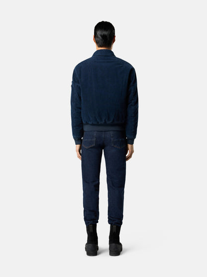 J100007 STRETCH INDIGO DENIM-RINSED
