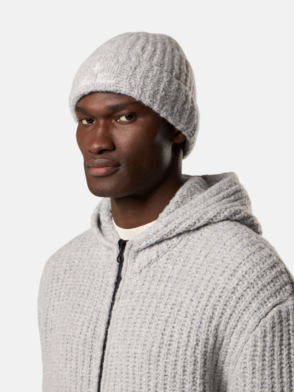 N100017 FISHERMAN'S RIB WOOL NYLON BOUCLE