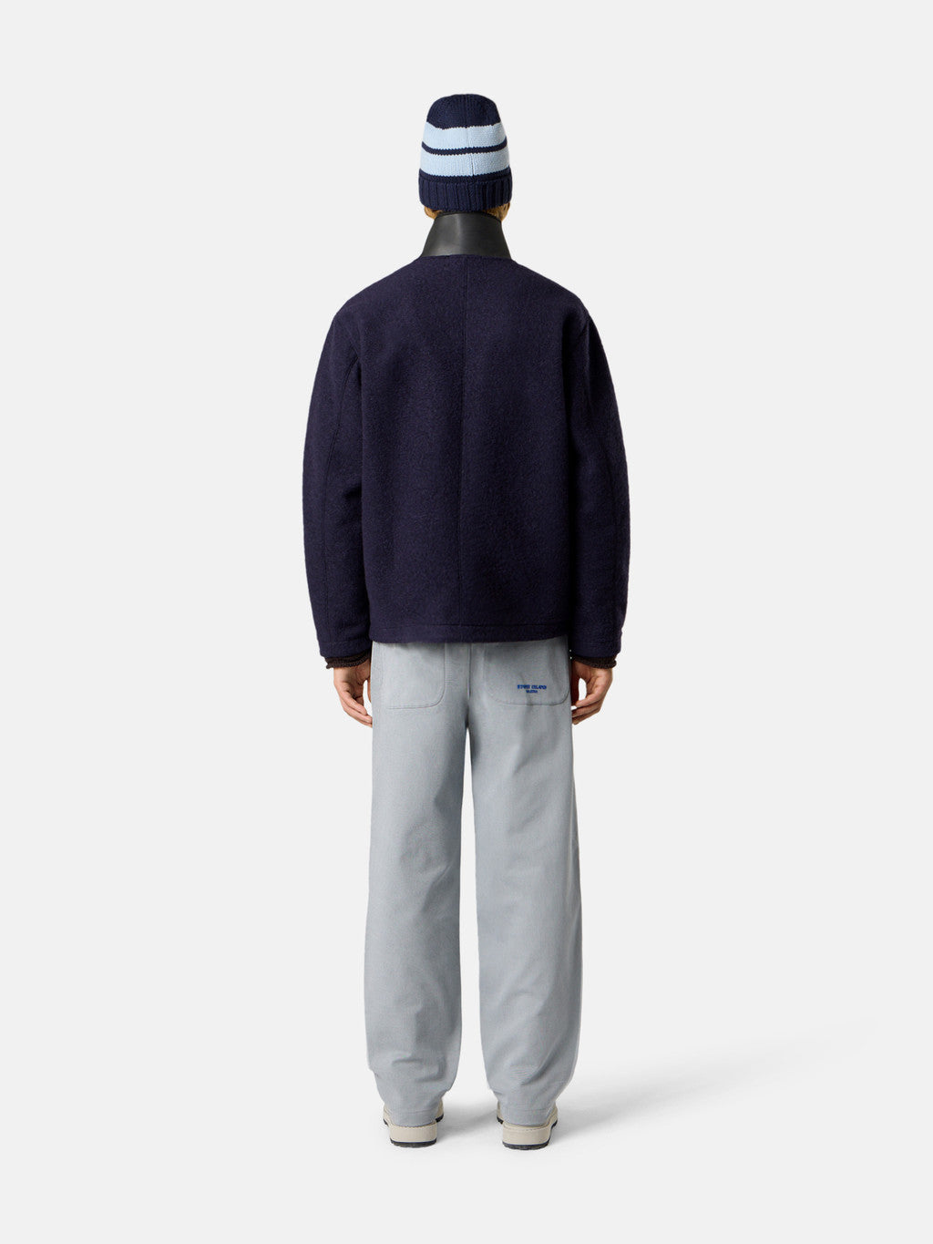 Q100020 FELTED WOOL POLYESTER_STONE ISLAND MARINA