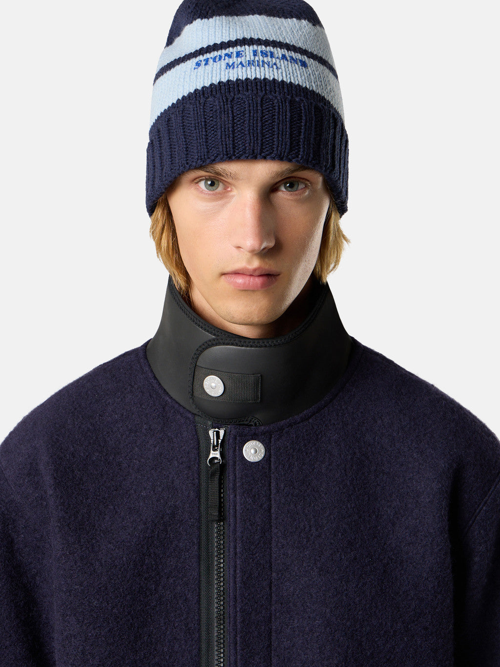 Q100020 FELTED WOOL POLYESTER_STONE ISLAND MARINA