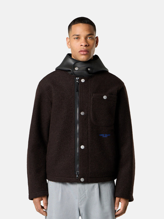 Q100021 FELTED WOOL POLYESTER_STONE ISLAND MARINA