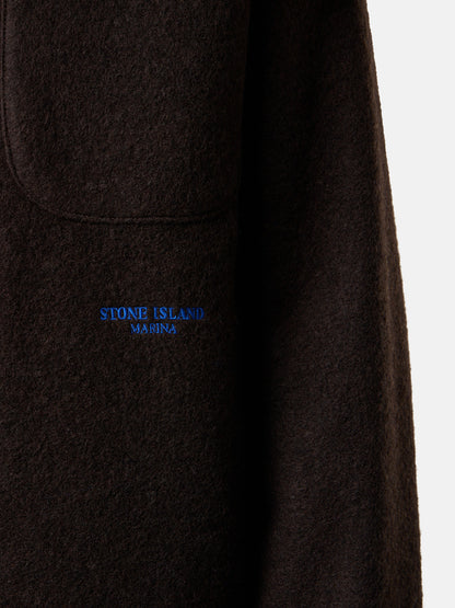 Q100021 FELTED WOOL POLYESTER_STONE ISLAND MARINA