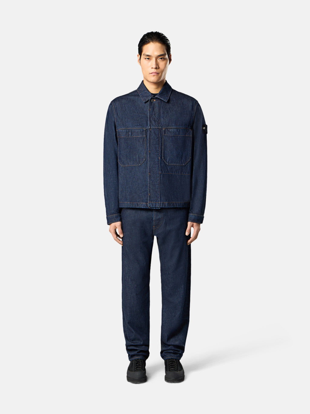 Q100027 INDIGO DENIM-RINSED